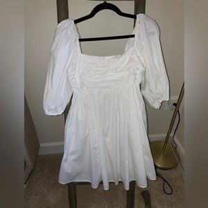 Emerson Ruched Puff Sleeve Mini Dress